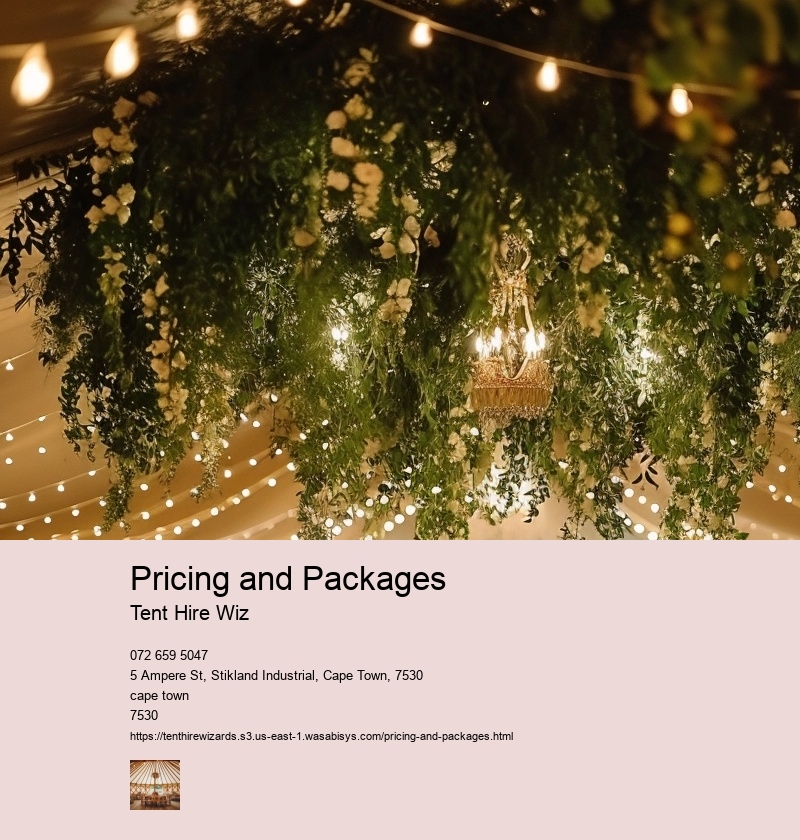 Pricing and Packages