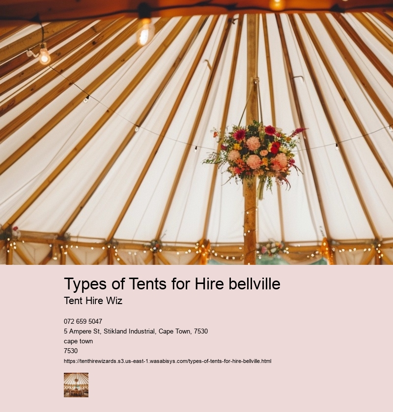 Types of Tents for Hire bellville